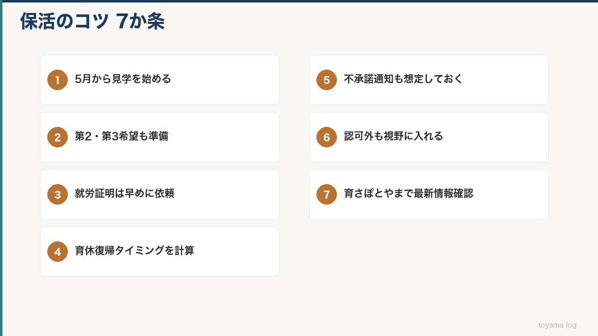 保活のコツ